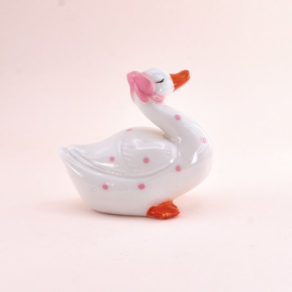 Mini Duck Figurine, Ceramic, Vintage Collectibles Home Decor - Picture 6 of 10